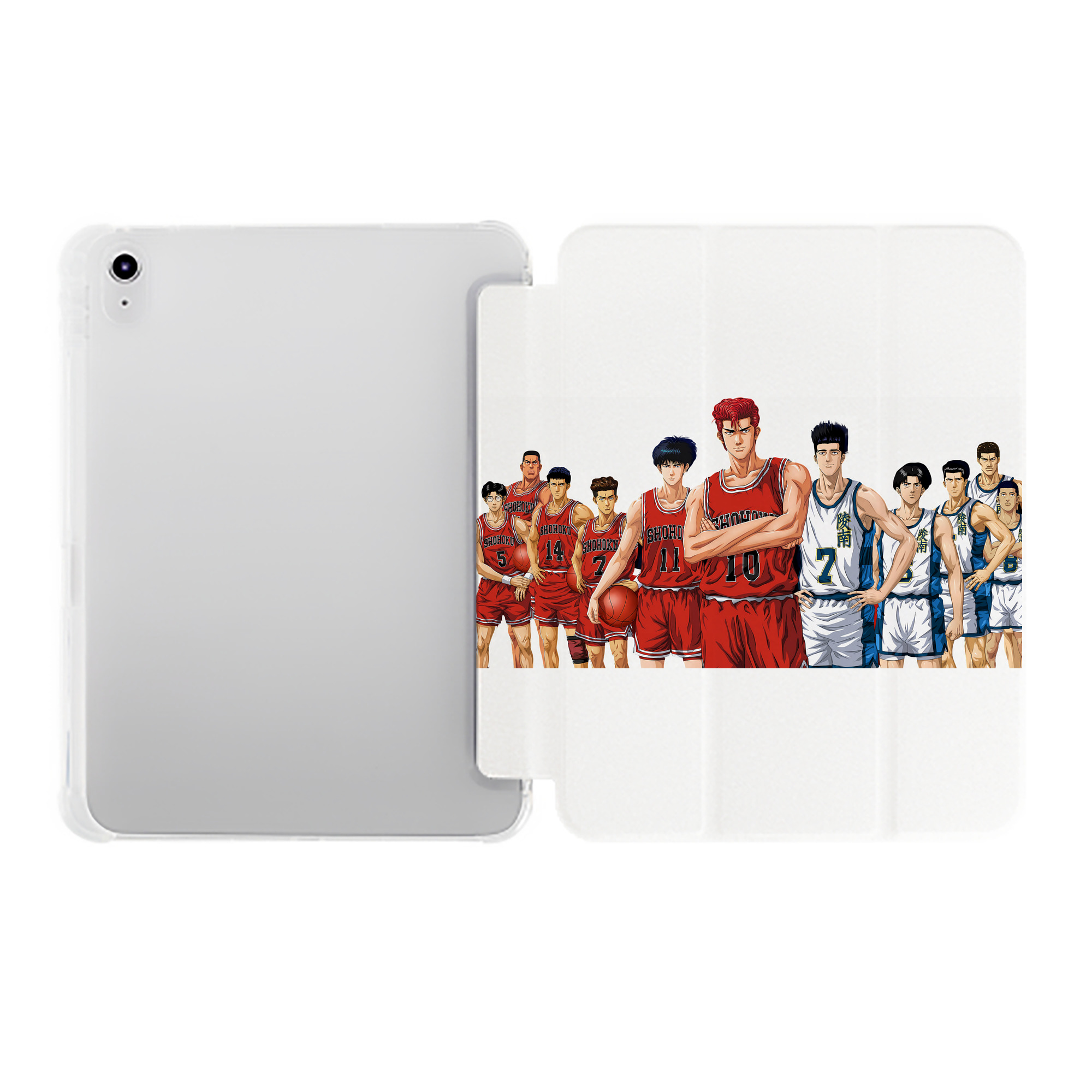 （画像用） SLAM DUNK／スラムダンク IPad ケース ペン収納付き 三つ折りスタンド PUレザー×シリコン 対応機種9.5/10.5/10.9インチ